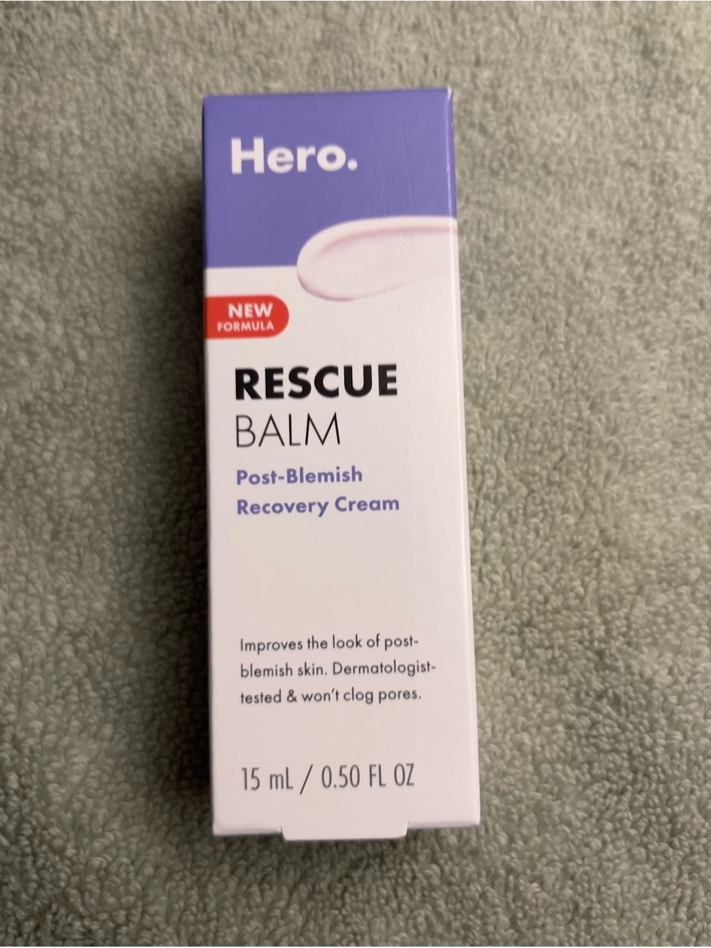 Hero Cosmetics Rescue Balm Post-Blemish Recovery Cream 15ml -NIB